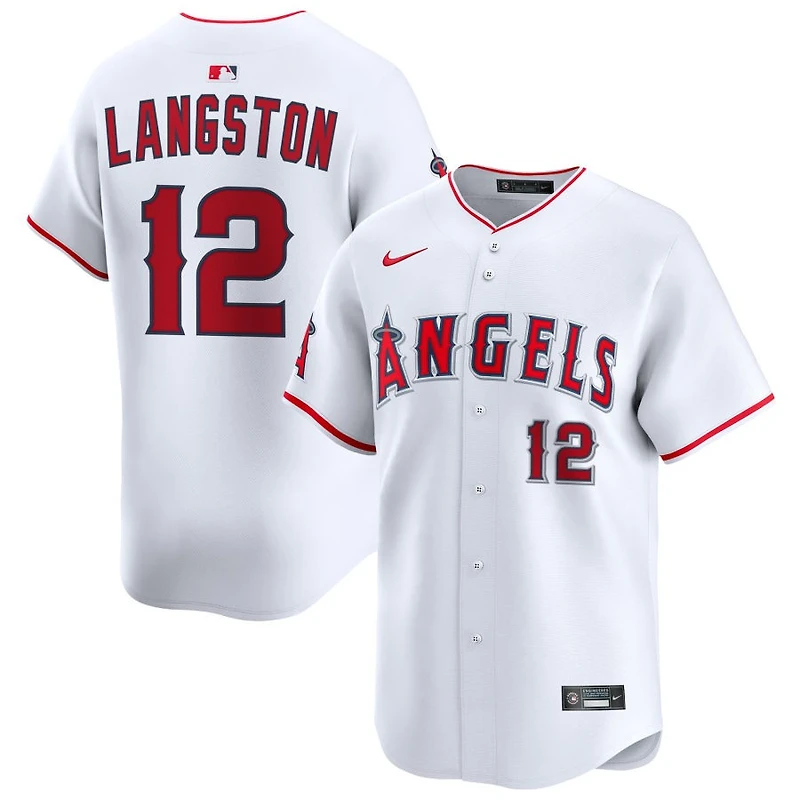 Mark Langston Men's Nike White Los Angeles Angels Home Limited Pick-A-Player Retired Roster Jersey