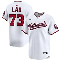 Sauryn Lao Youth Nike  White Washington Nationals Home Custom Limited Jersey