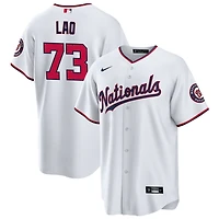 Sauryn Lao Youth Nike White Washington Nationals Replica Custom Jersey