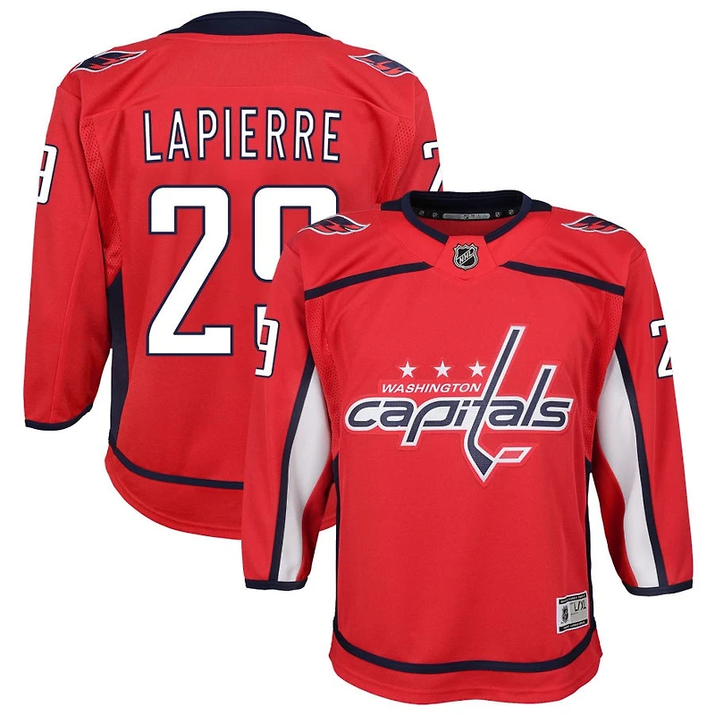 Hendrix Lapierre Youth Red Washington Capitals Home Custom Premier Jersey