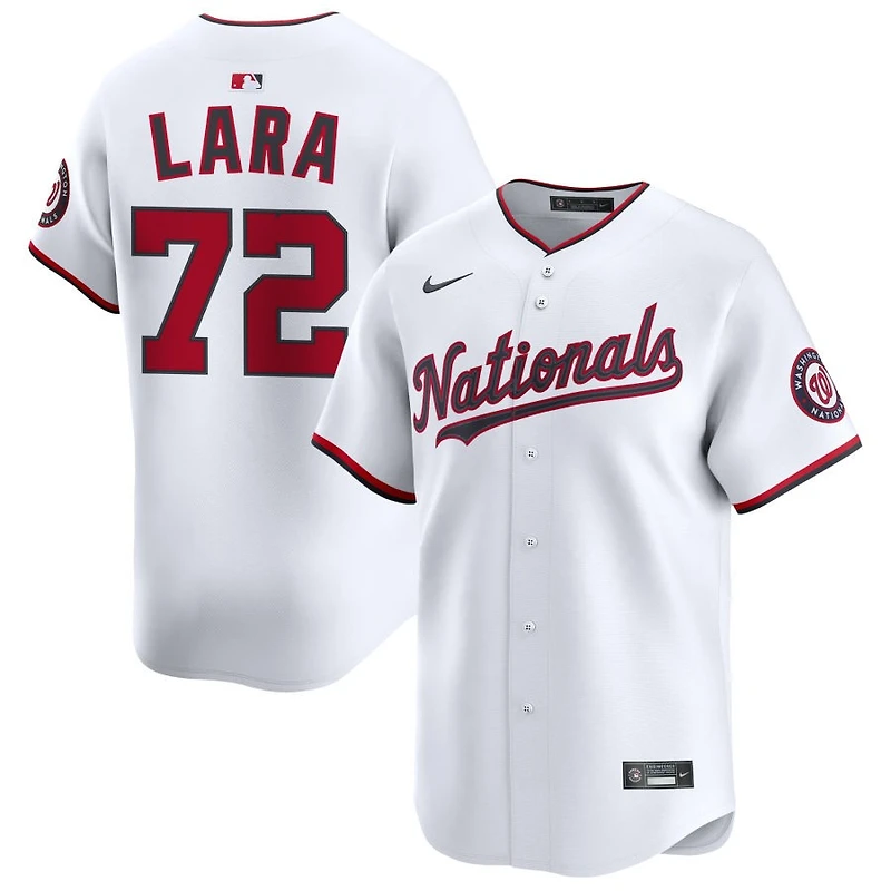 Andry Lara Youth Nike  White Washington Nationals Home Custom Limited Jersey