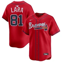 Jhancarlos Lara Men's Nike Red Atlanta Braves Alternate Limited Custom Jersey