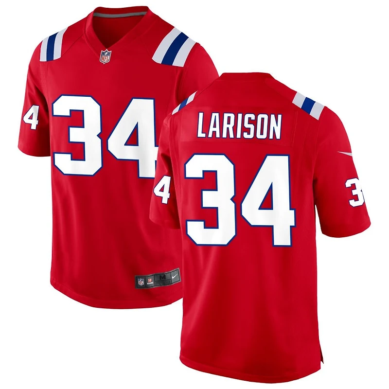 Lan Larison Men's Nike Red New England Patriots Alternate Custom Jersey