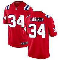 Lan Larison Men's Nike Red New England Patriots Alternate Custom Jersey
