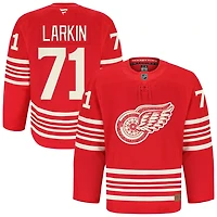 Dylan Larkin Men's Fanatics Red Detroit Red Wings Anniversary Authentic Pro Custom Jersey