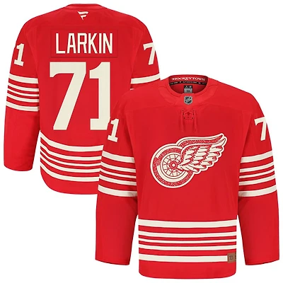 Dylan Larkin Men's Fanatics Red Detroit Red Wings Anniversary Authentic Pro Custom Jersey
