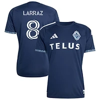 Oliver Larraz Men's adidas  Deep Sea Blue Vancouver Whitecaps FC 2026 The Coastal Jersey Replica Custom Jersey