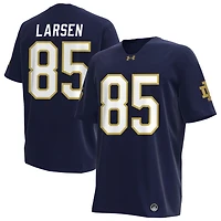 Jack Larsen Men's Under Armour Navy Notre Dame Fighting Irish NIL Pick-A-Player Replica Football Jersey