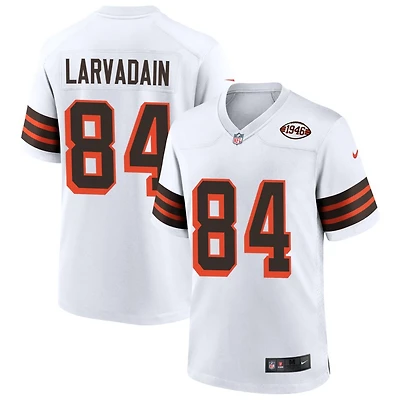 Gage Larvadain Men's Nike White Cleveland Browns 1946 Collection Alternate Custom Jersey