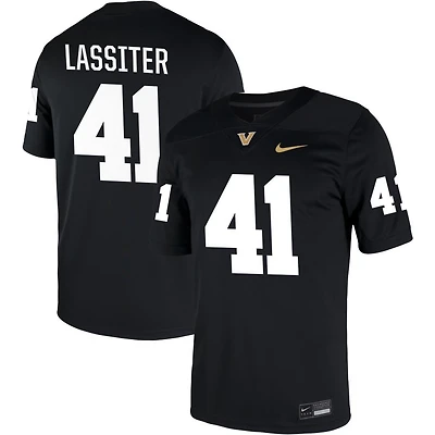 Jamezell Lassiter Men's Nike Black Vanderbilt Commodores NIL Pick-A-Player Game Jersey