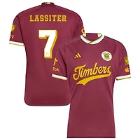 Ariel Lassiter Men's adidas  Red Portland Timbers 2024 Archive Custom Authentic Jersey