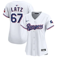 Jacob Latz Women's Nike  White Texas Rangers Home Limited Custom Jersey