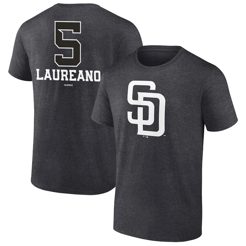Men's Charcoal San Diego Padres Personalized Monochrome Name & Number T-Shirt