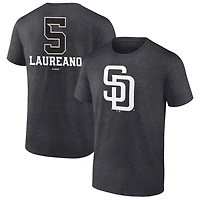 Men's Charcoal San Diego Padres Personalized Monochrome Name & Number T-Shirt