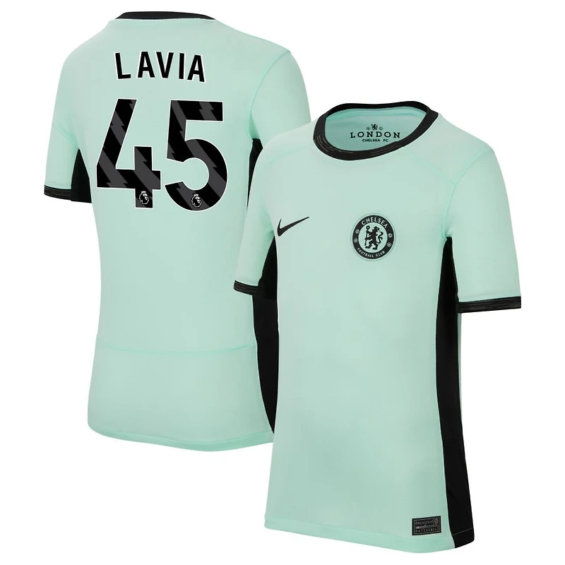 Romeo Lavia Youth Nike Mint Chelsea 2023/24 Third Stadium Replica Custom Jersey