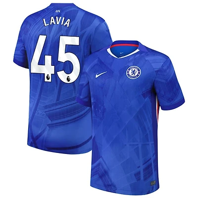 Romeo Lavia Men's Nike  Blue Chelsea 2025/26 Home Replica Custom Jersey