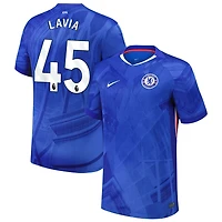 Romeo Lavia Men's Nike  Blue Chelsea 2025/26 Home Replica Custom Jersey