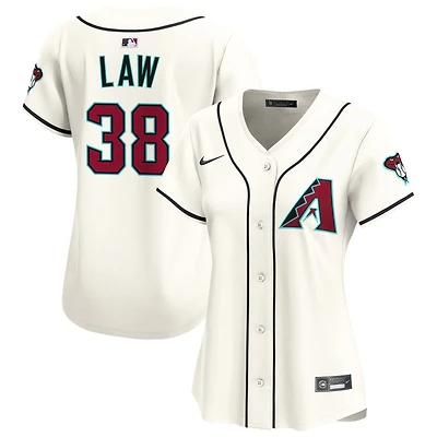 Derek Law Women's Nike Cream Arizona Diamondbacks Home Limited Custom Jersey