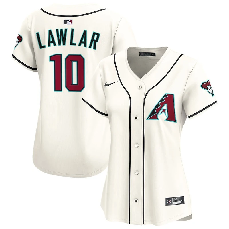 Jordan Lawlar Women's Nike Cream Arizona Diamondbacks Home Limited Custom Jersey
