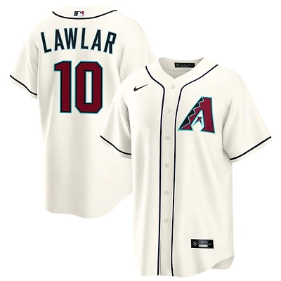 Jordan Lawlar Men's Nike  Cream Arizona Diamondbacks Home Custom Replica Jersey