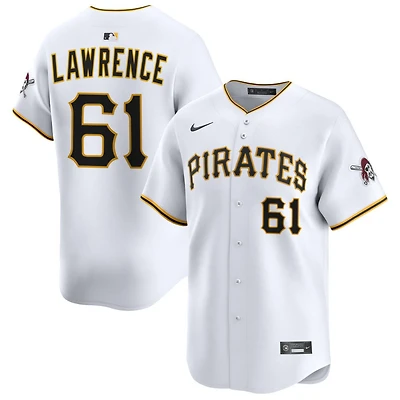 Justin Lawrence Men's Nike White Pittsburgh Pirates Home Limited Custom Jersey