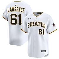 Justin Lawrence Men's Nike White Pittsburgh Pirates Home Limited Custom Jersey