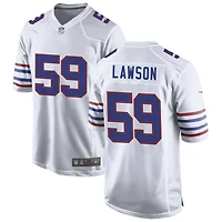 Shaq Lawson Men's Nike White Buffalo Bills Alternate Custom Game Jersey