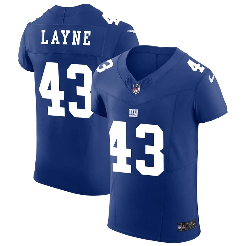 Raheem Layne Men's Nike Royal New York Giants Vapor F.U.S.E. Elite Custom Jersey