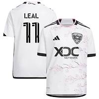 Randall Leal Youth adidas White D.C. United 2023 The Cherry Blossom Kit Replica Custom Jersey