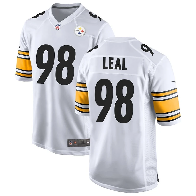DeMarvin Leal Men's Nike White Pittsburgh Steelers Game Custom Jersey