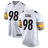 DeMarvin Leal Men's Nike White Pittsburgh Steelers Game Custom Jersey