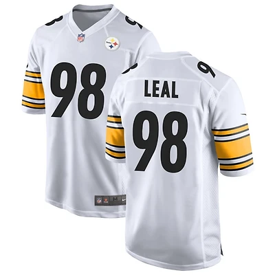 DeMarvin Leal Men's Nike White Pittsburgh Steelers Game Custom Jersey