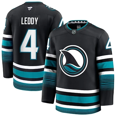 Nick Leddy Men's Fanatics Black San Jose Sharks Alternate Premium Custom Jersey
