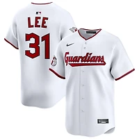 Cliff Lee Men's Nike White Cleveland Guardians Home Limited Pick-A-Player Retired Roster Jersey