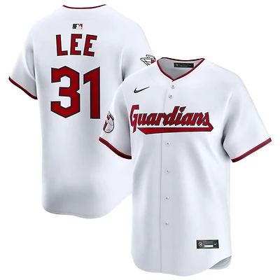 Cliff Lee Men's Nike White Cleveland Guardians Home Limited Pick-A-Player Retired Roster Jersey