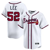Dylan Lee Men's Nike White Atlanta Braves Home Limited Custom Jersey