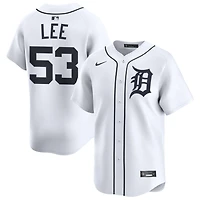 Chase Lee Men's Nike White Detroit Tigers Home Limited Custom Jersey