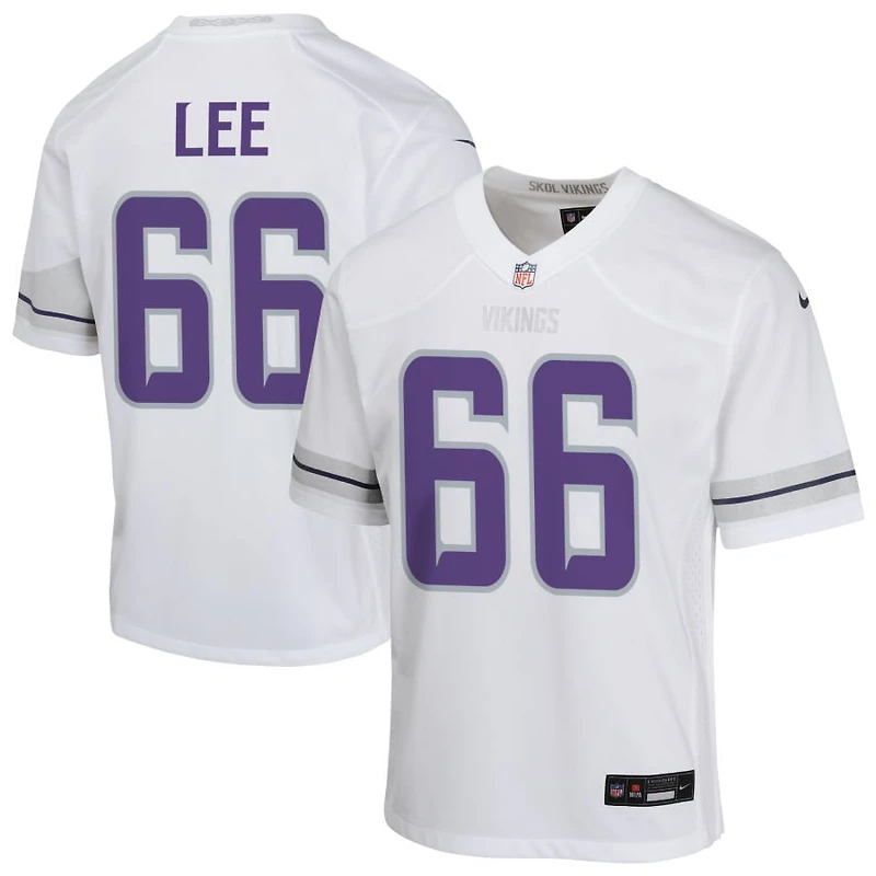 Vershon Lee Youth Nike White Minnesota Vikings Alternate Custom Game Jersey