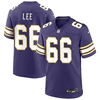 Vershon Lee Men's Nike Purple Minnesota Vikings Classic Custom Game Jersey