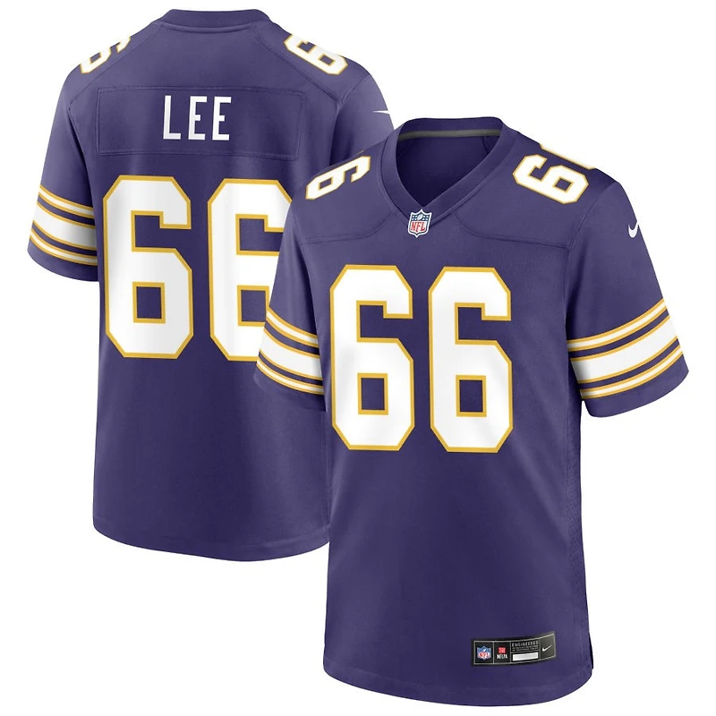 Vershon Lee Men's Nike Purple Minnesota Vikings Classic Custom Game Jersey