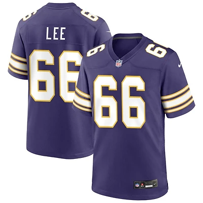 Vershon Lee Men's Nike Purple Minnesota Vikings Classic Custom Game Jersey