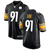 Logan Lee Men's Nike Black Pittsburgh Steelers Custom Game Jersey