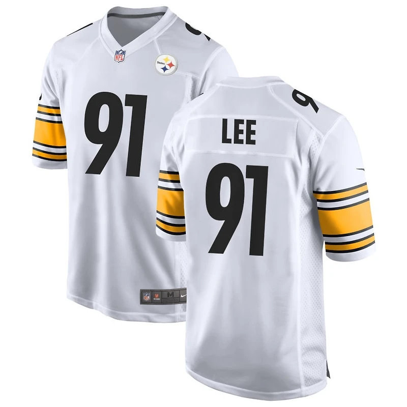Logan Lee Men's Nike White Pittsburgh Steelers Game Custom Jersey