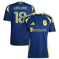 Isaiah Leflore Men's adidas  Navy Nashville SC 2025 The Heart of Nashville Kit Replica Custom Jersey