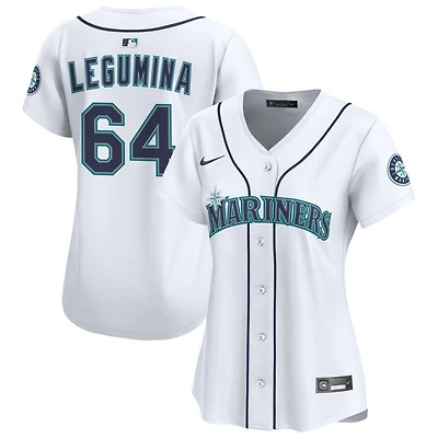 Casey Legumina Women's Nike White Seattle Mariners Home Limited Custom Jersey