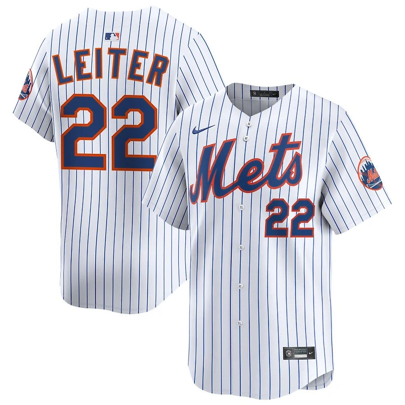 Al Leiter Men's Nike White New York Mets Home Limited Pick-A-Player Retired Roster Jersey