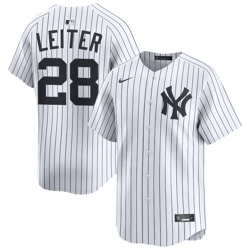 Al Leiter Men's Nike White New York Yankees Home Limited Pick-A-Player Retired Roster Jersey
