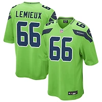 Shane Lemieux Men's Nike Neon Green Seattle Seahawks Alternate Custom Game Jersey