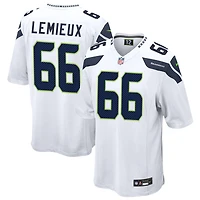 Shane Lemieux Men's Nike  White Seattle Seahawks Custom Game Jersey