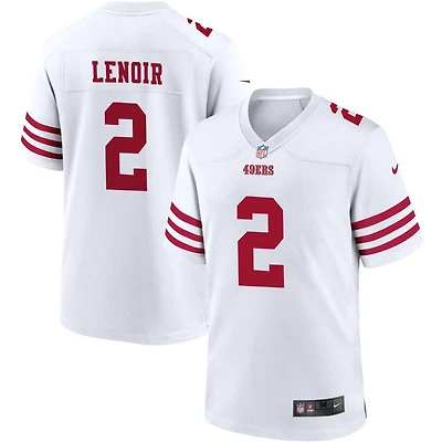 Deommodore Lenoir Men's Nike White San Francisco 49ers Game Custom Player Jersey